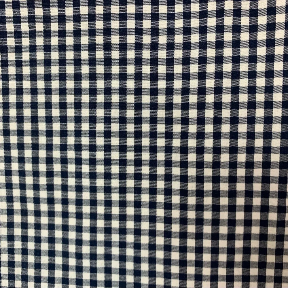 J. Crew Blue Check Button Front Long Sleeve Shirt